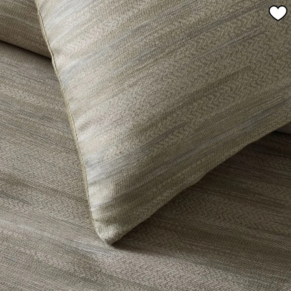 ❤️BUY 2 GET 1 FREE West Elm Silky TENCEL™ Striated Duvet Cover, Color: Elm